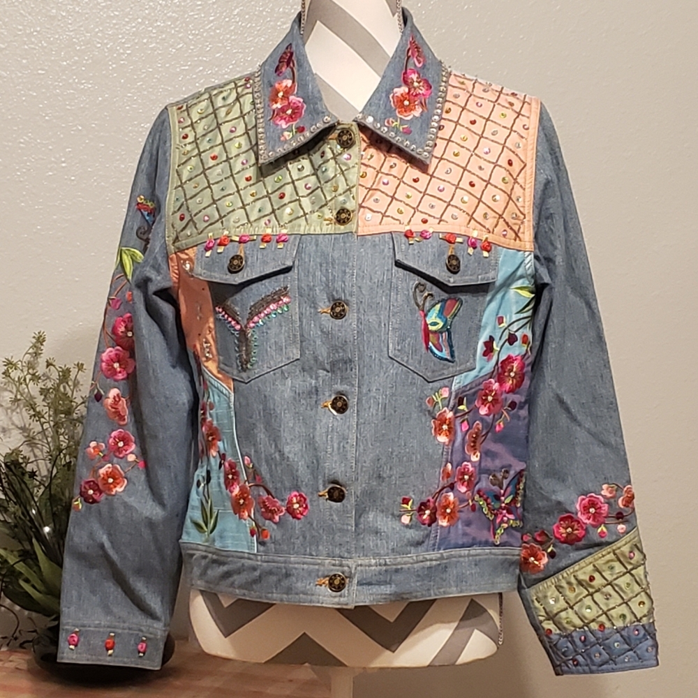 VINTAGE  LLOOKING DEREK2 by TAKAKO SHAKON JEAN JACKET